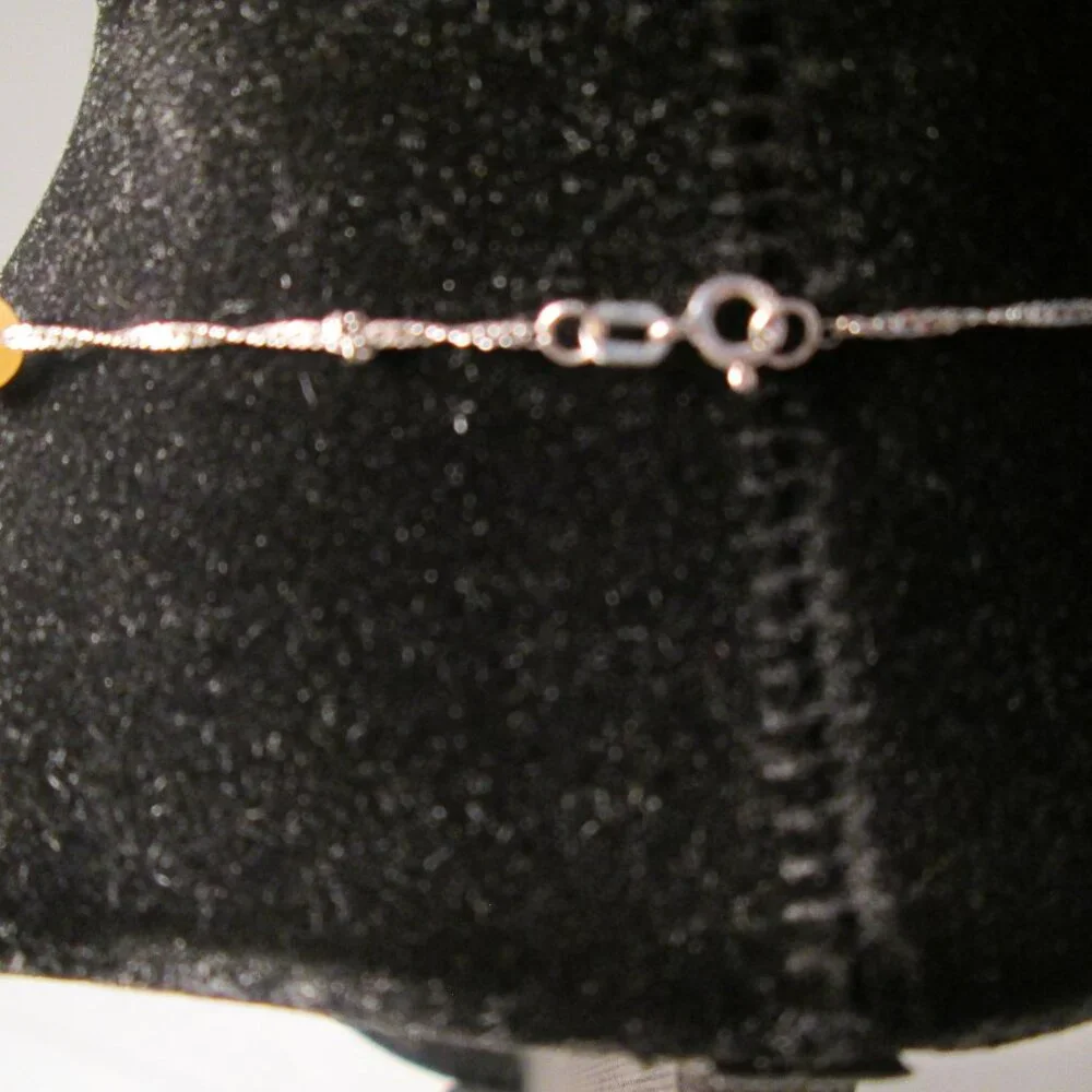 Elegant 14K White Gold Necklace with Multicolored Cultured Pearls – 16” - Picture 7 of 7